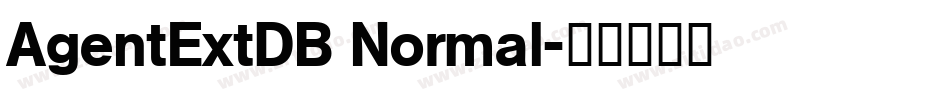 AgentExtDB Normal字体转换